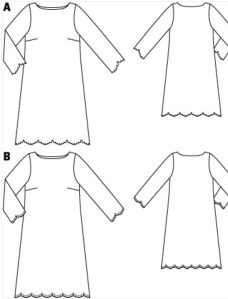 the pattern outline shape 