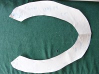 B'dress collar pattern piece