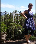 buttoned up to make the top version