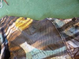 the three buttons for adjustments.